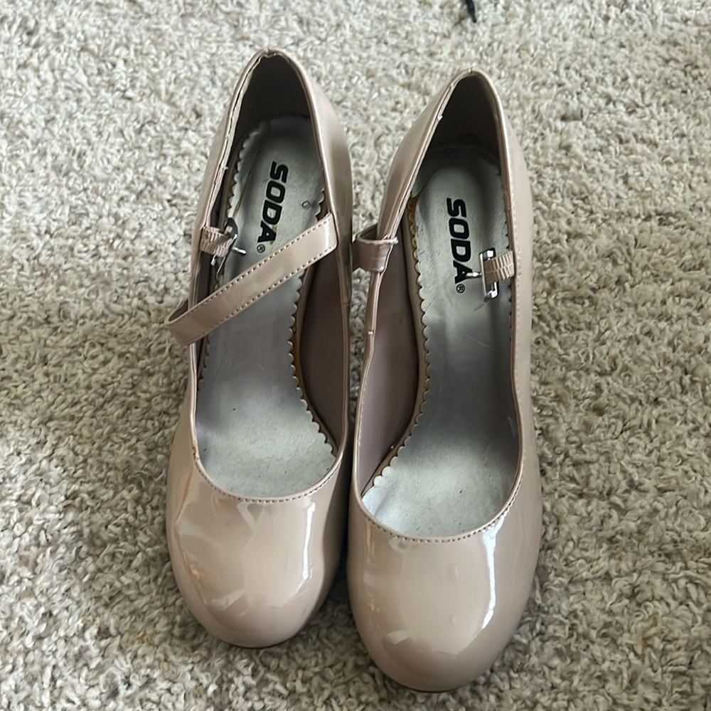 Nude Patent Shoes